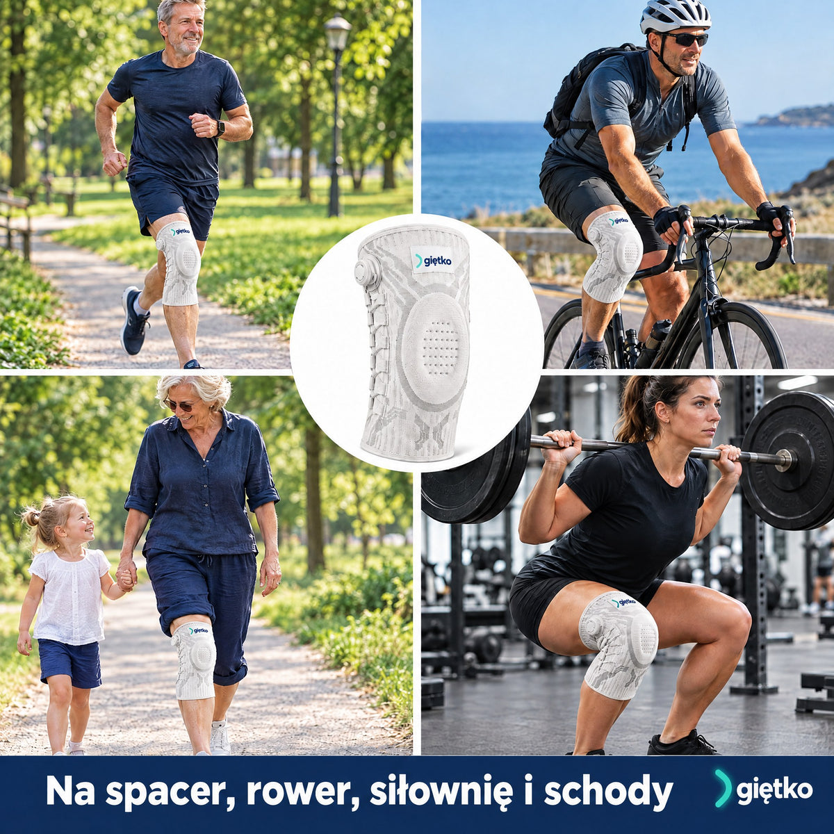 Opaska Giętko na spacer, rower, siłownię i schody